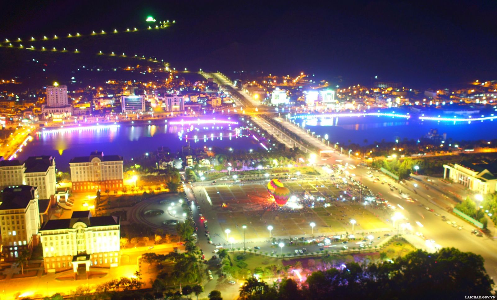 Vẻ đẹp của thành phố Lai Châu từ trên cao - Du lịch Lai Châu